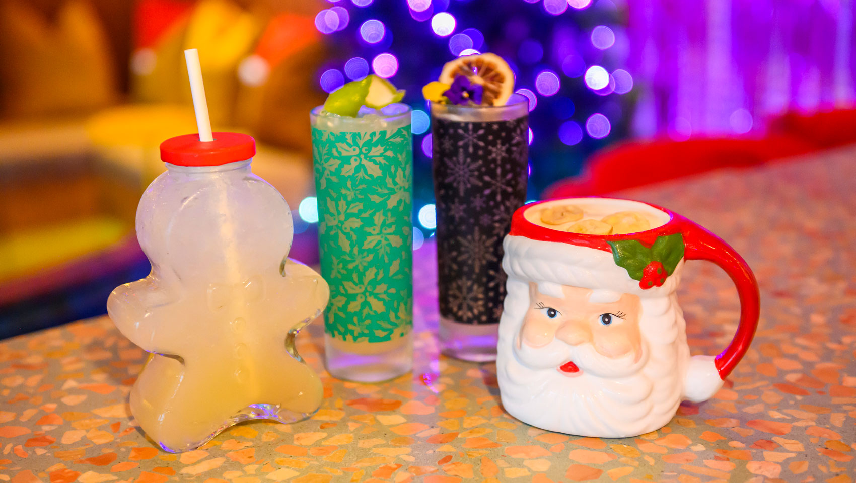 Specialty cocktails at Holiday pop-up bar at St. Julep at Kimpton Sylvan Hotel